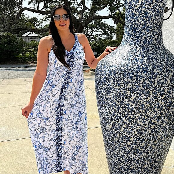 Lilly Pulitzer Carmilla Maxi Dress in "Barefoot Beachcombers" NWT - Size 2 - Picture 10 of 13